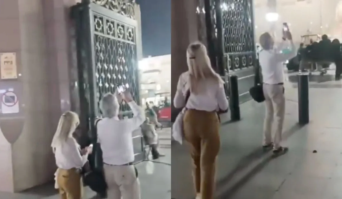 Western Tourist In Masjid an Nabawi Sparks Outrage