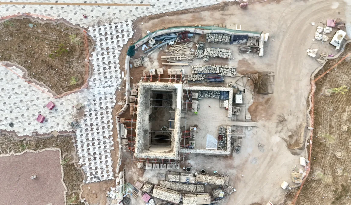 battle of trench site under construction