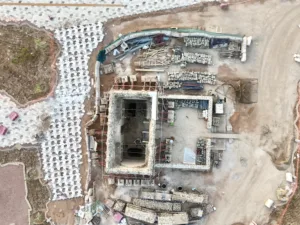 battle of trench site under construction