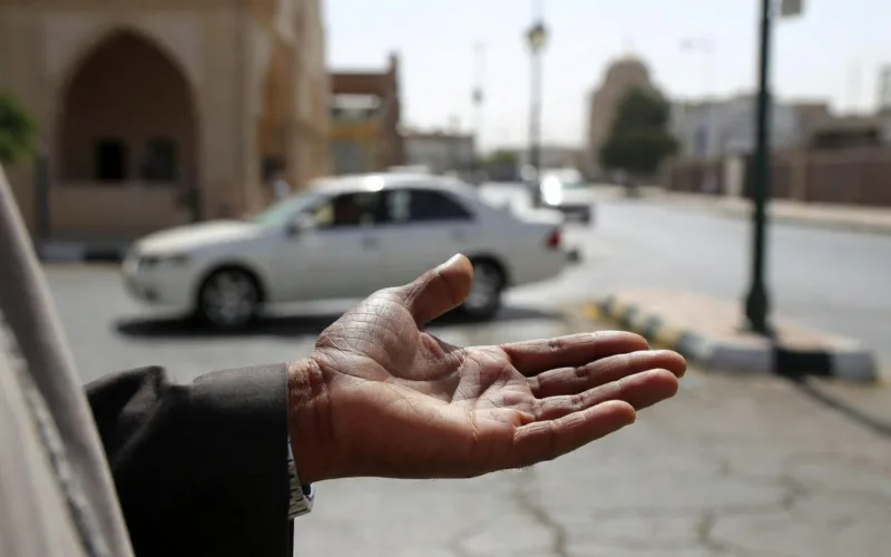 begging saudi arabia street