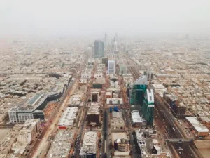 aerial footage of riyadh