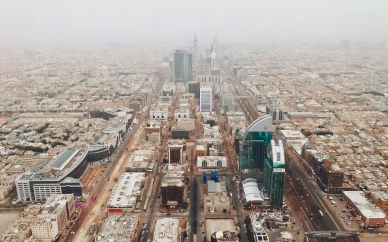 aerial footage of riyadh