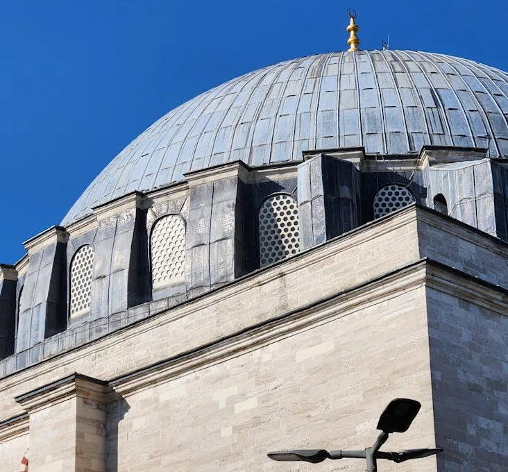 exterior dome of mosque in istanbul turkiye