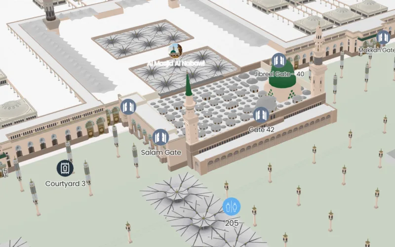 Interactive Map of Masjid an-Nabawi