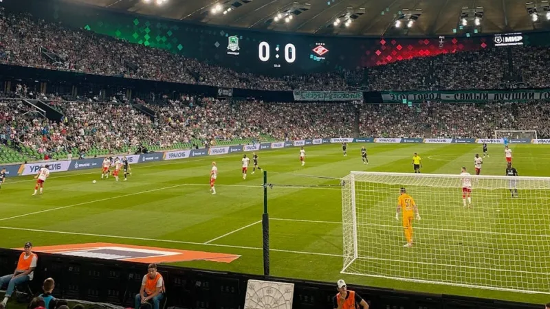 game at the fc krasnodar stadium in krasnodar russia