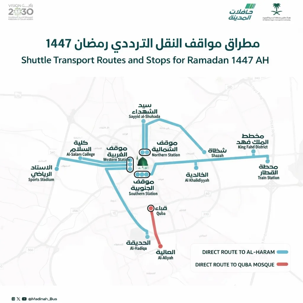 shuttle service madina bus ramadan 2026