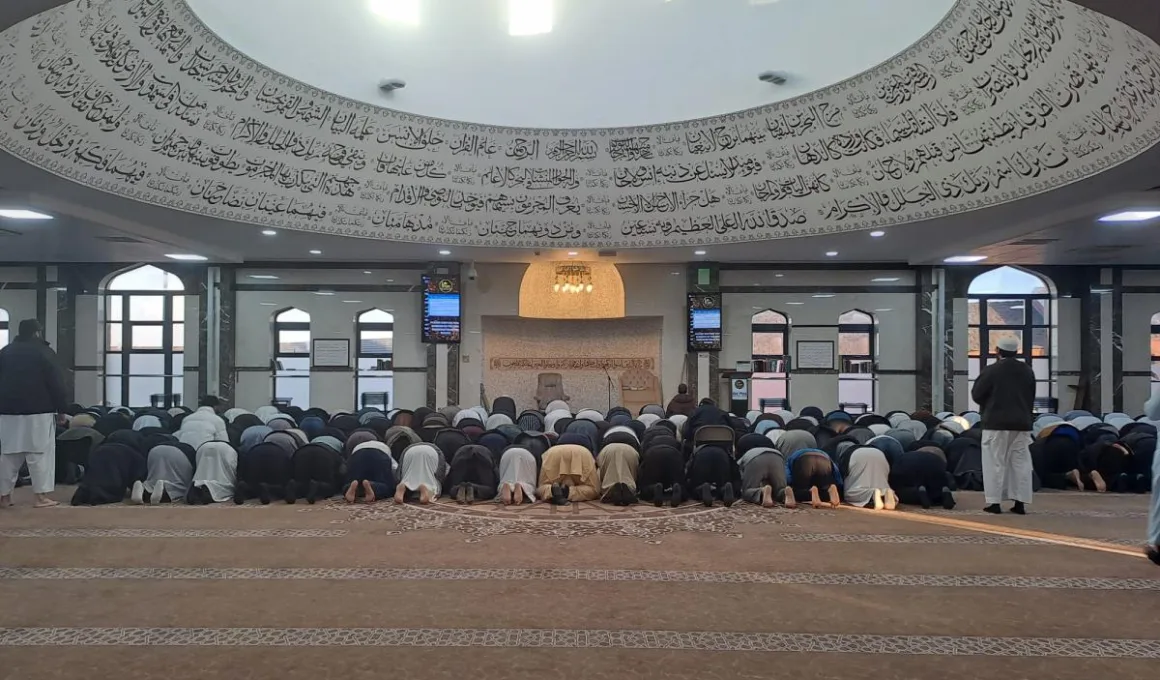 The upstairs prayer room is a serene space, perfect for quiet reflection and meditation.