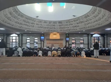 The upstairs prayer room is a serene space, perfect for quiet reflection and meditation.