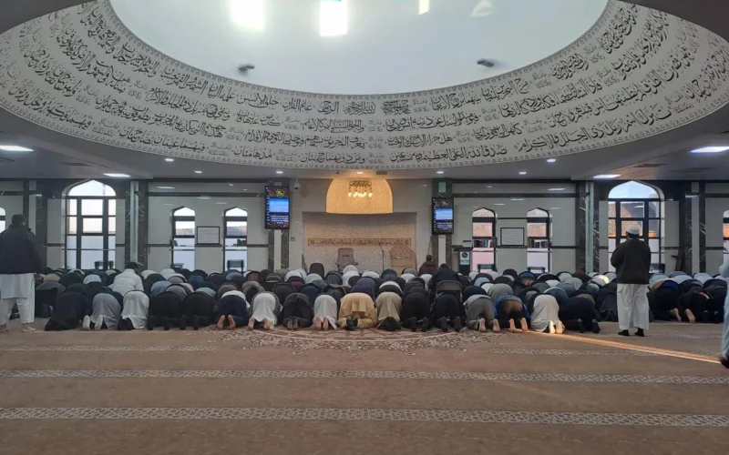 The upstairs prayer room is a serene space, perfect for quiet reflection and meditation.