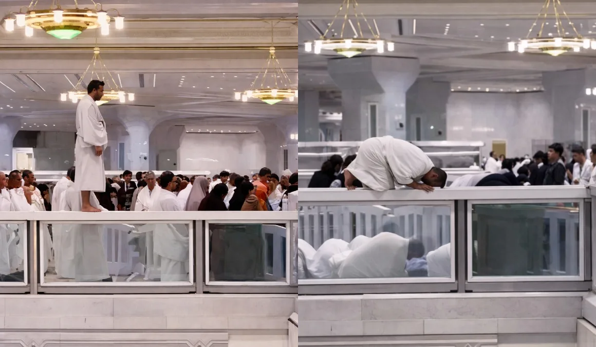 Makkah Police Detains Worshipper Found Praying on Top of Railing at Masjid al-Haram