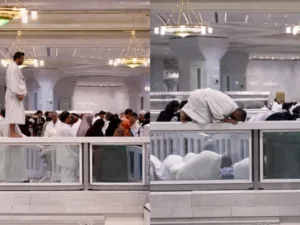 Makkah Police Detains Worshipper Found Praying on Top of Railing at Masjid al-Haram