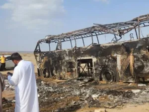 Bus Carrying Indonesian Umrah Pilgrims Catches Fire Near Madinah