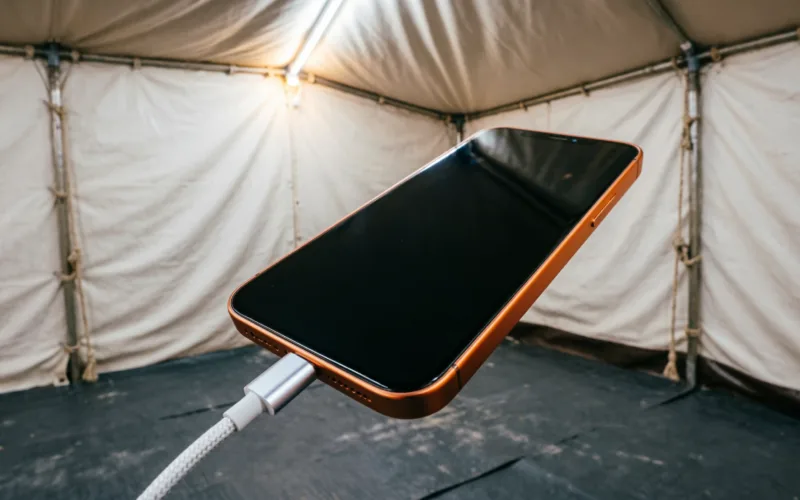 Charge Mobile Phones in Mina Tents