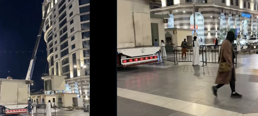 gate 21 food street masjid an nabawi removed 2026