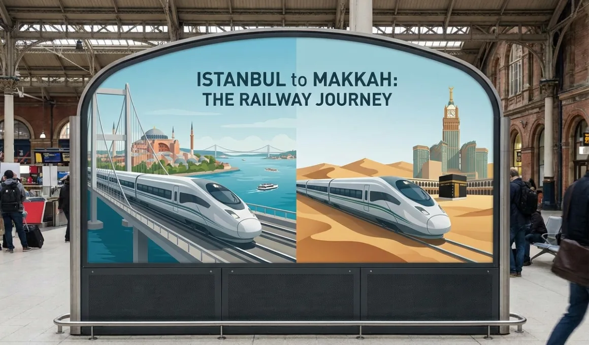 istanbul to Makkah railway lines project