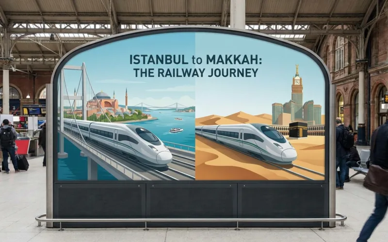istanbul to Makkah railway lines project