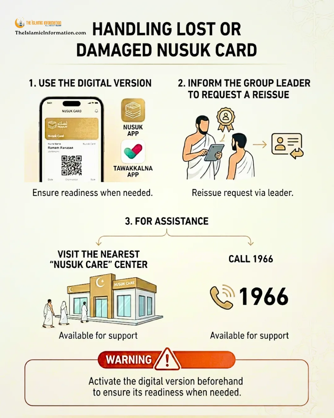 lost nusuk card