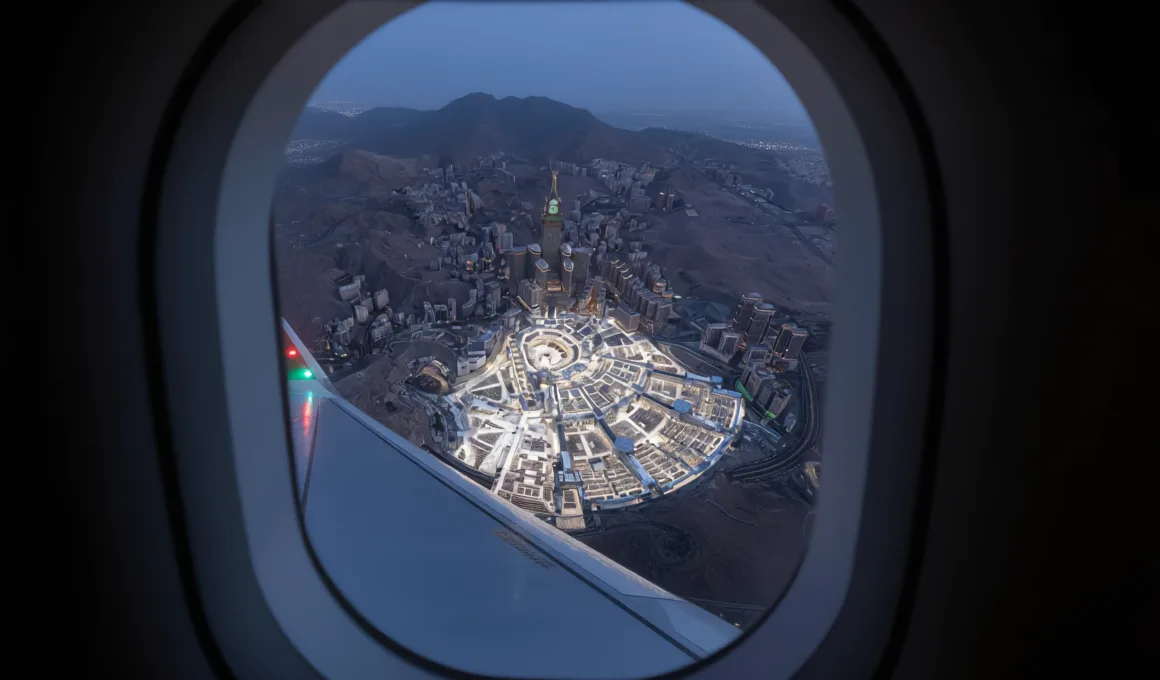 makkah from plane