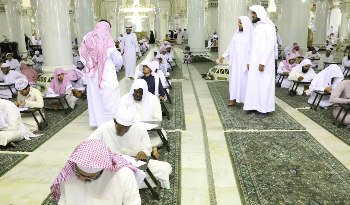 students at masjid al haram