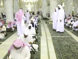 students at masjid al haram