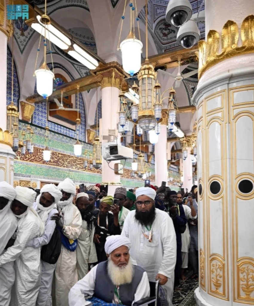 wheelchair masjid an nabawi inside rawdah hajj 2026