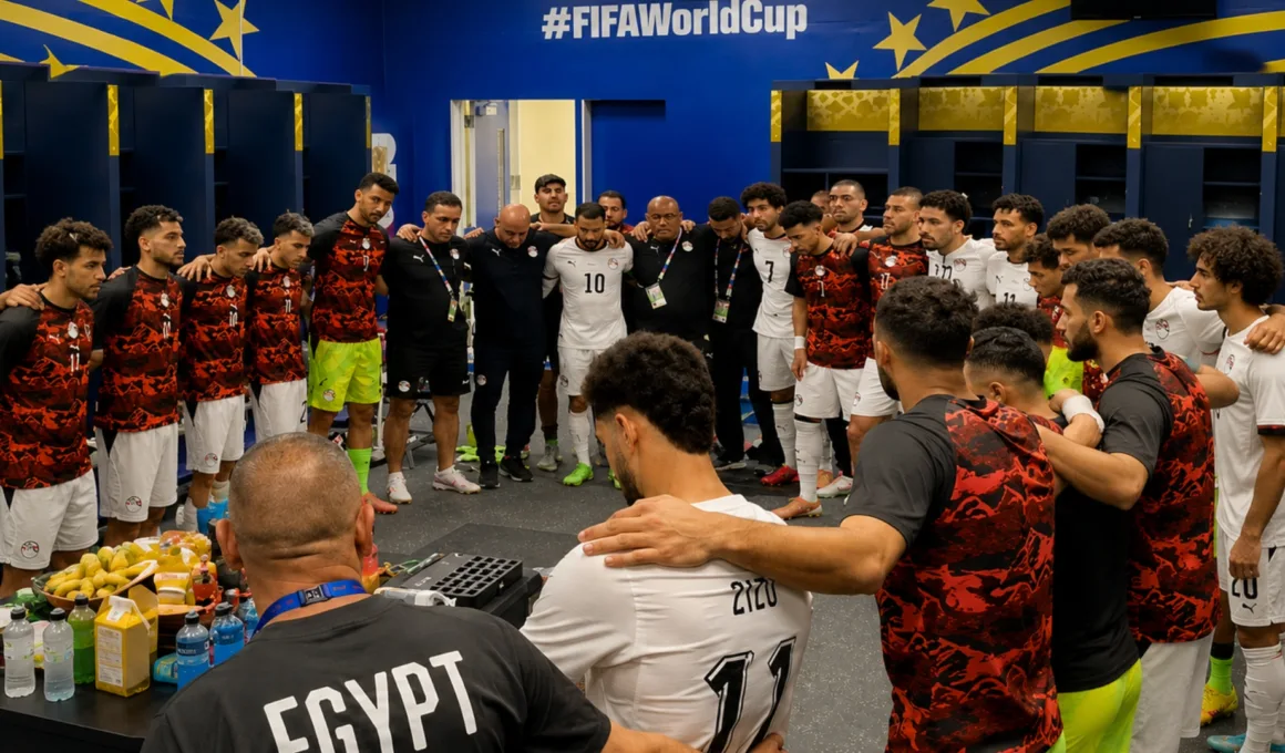 Egyptian Team in dressing room world cup 2026