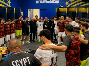 Egyptian Team in dressing room world cup 2026