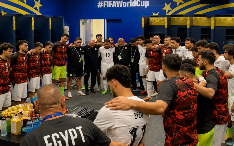 Egyptian Team in dressing room world cup 2026
