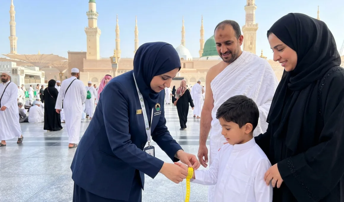 Masjid an Nabawi Wristbands for Children Available at Gates 301, 307, 329, 331 and 339
