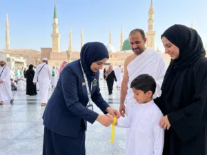 Masjid an Nabawi Wristbands for Children Available at Gates 301, 307, 329, 331 and 339