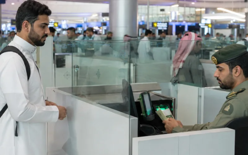 saudi man at immigration