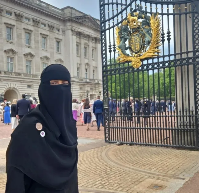 Khadija was recently at Buckingham Palace after being awarded The King’s Award for Voluntary Service