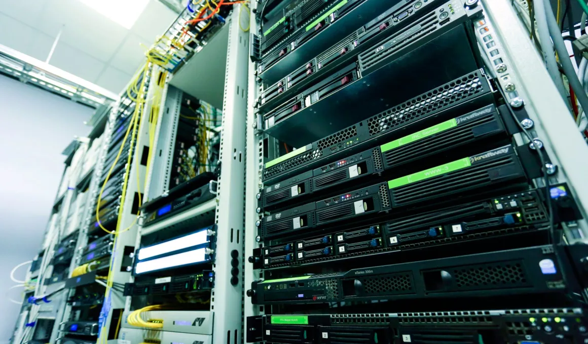 network servers on an enclosure
