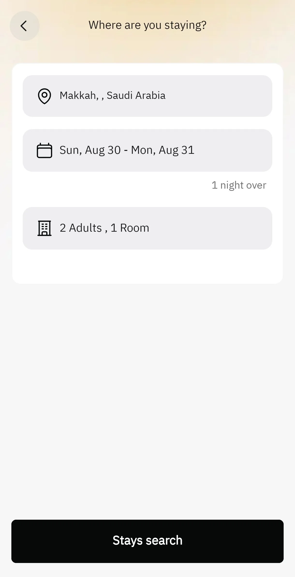 hotel booking nusuk