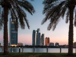 scenic view of the skyscrapers in the city
