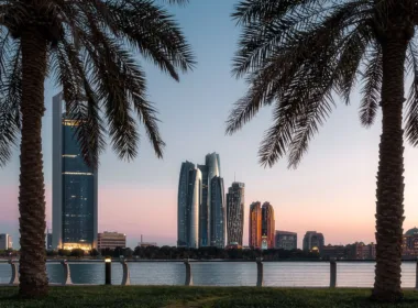 scenic view of the skyscrapers in the city