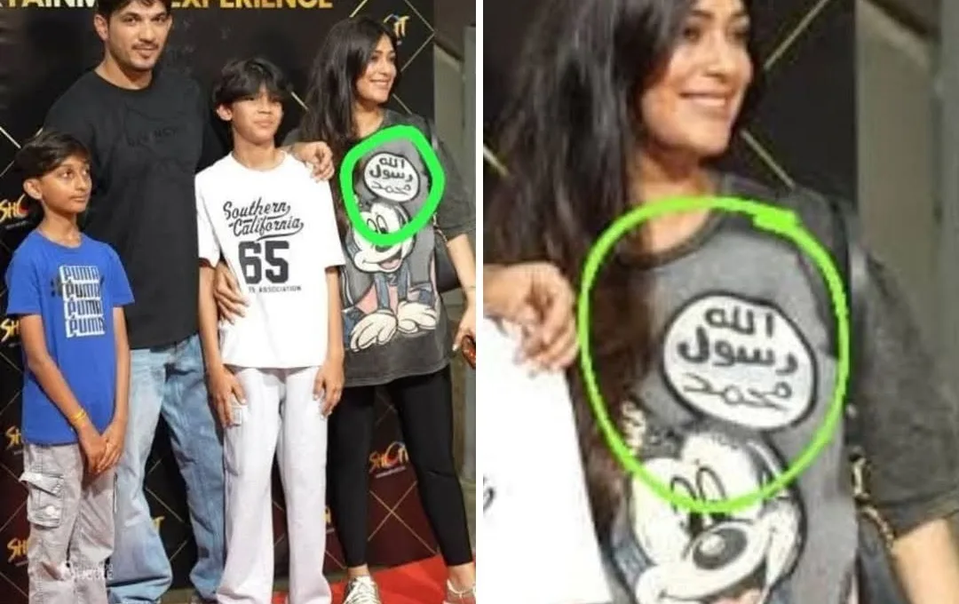 Arjun Bijlani Neha Swami T Shirt Insulting Islam IMAGE 3