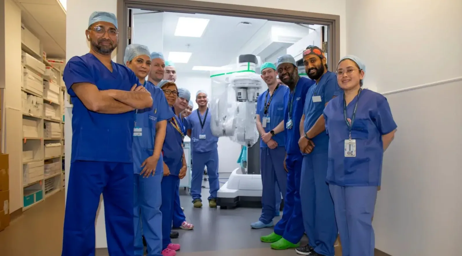 Dr Amer Raza with his team