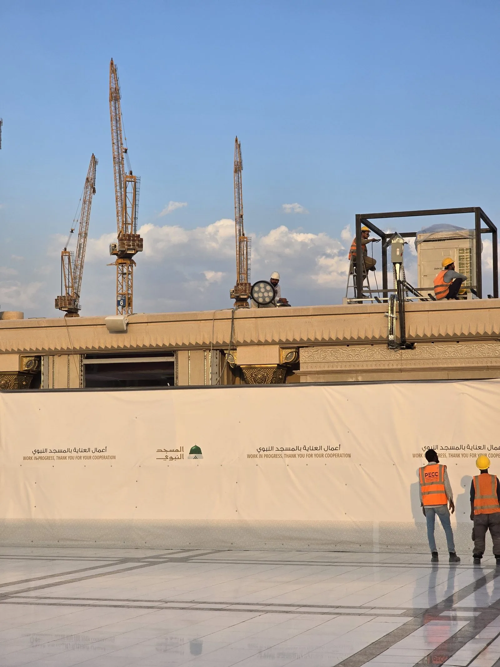 Itikaaf masjid an nabawi new facilities under construction IMG 1