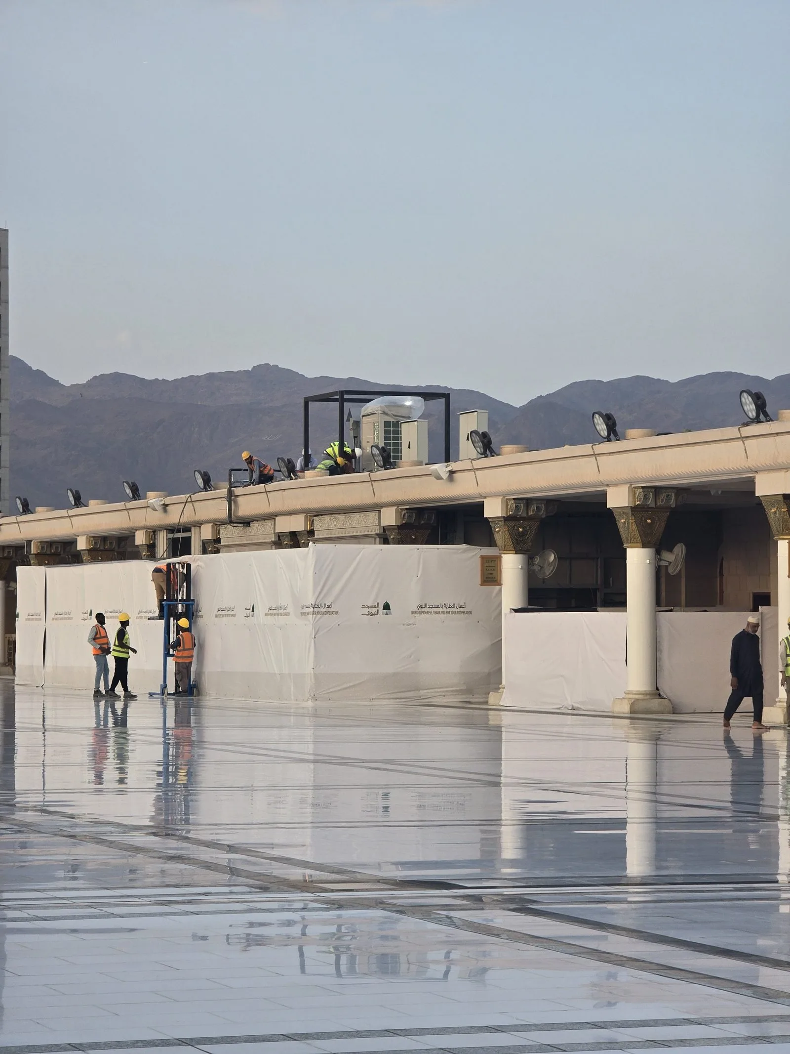Itikaaf masjid an nabawi new facilities under construction IMG 2